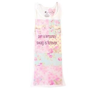 y2k baby tee pain is temporary swag is forever pegasus tank